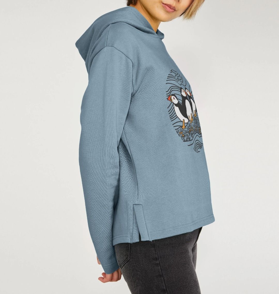 Puffins Circus Relaxed Fit Hoodie