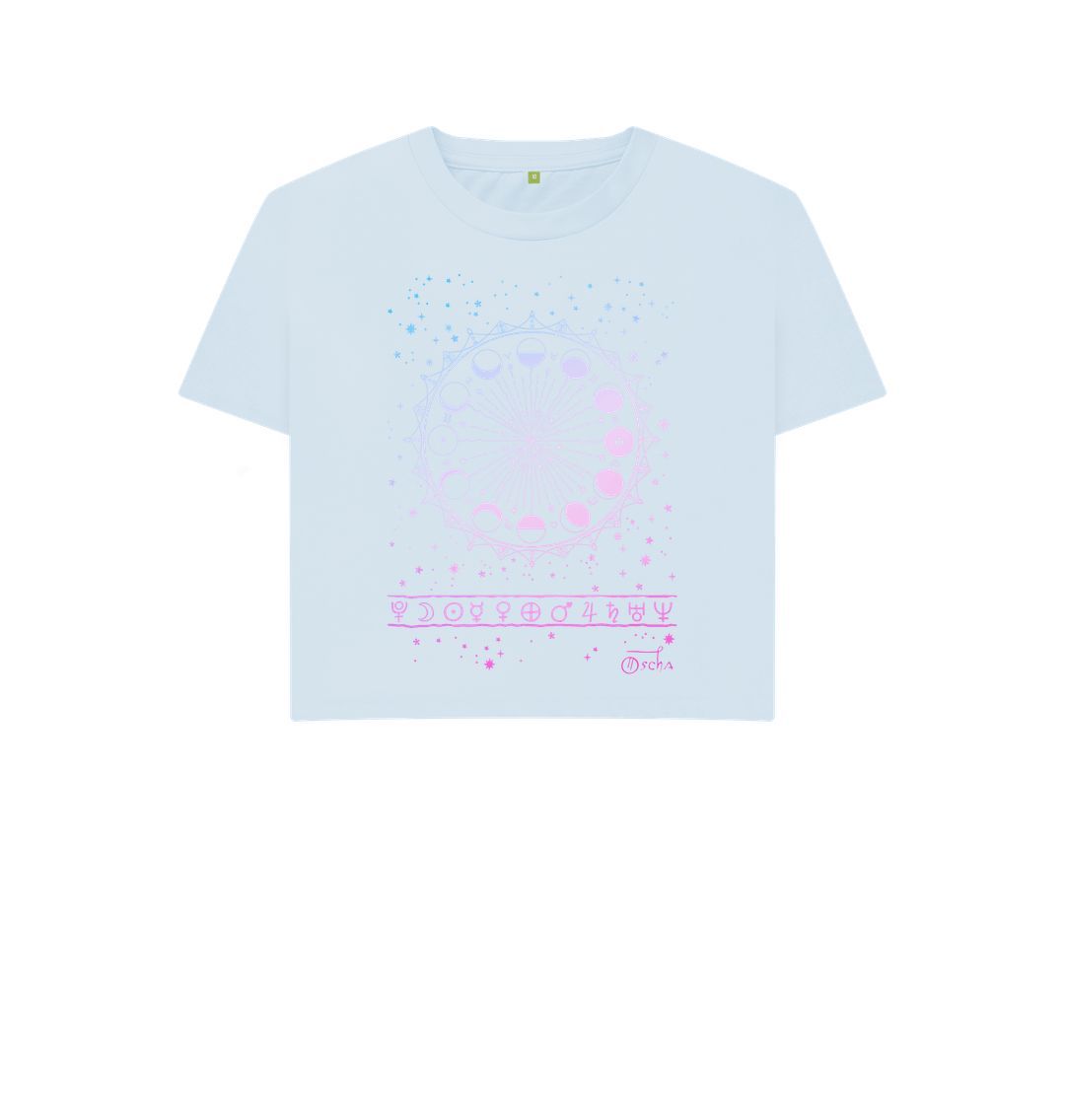 Sky Blue Lunae Boxy T-shirt