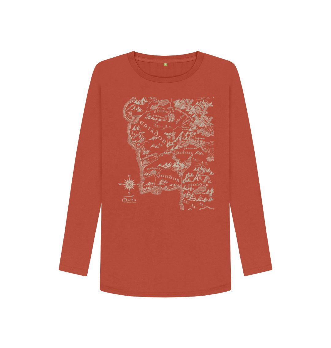 Rust Realm of MIDDLE-EARTH\u2122 Women's Long Sleeved T-Shirt