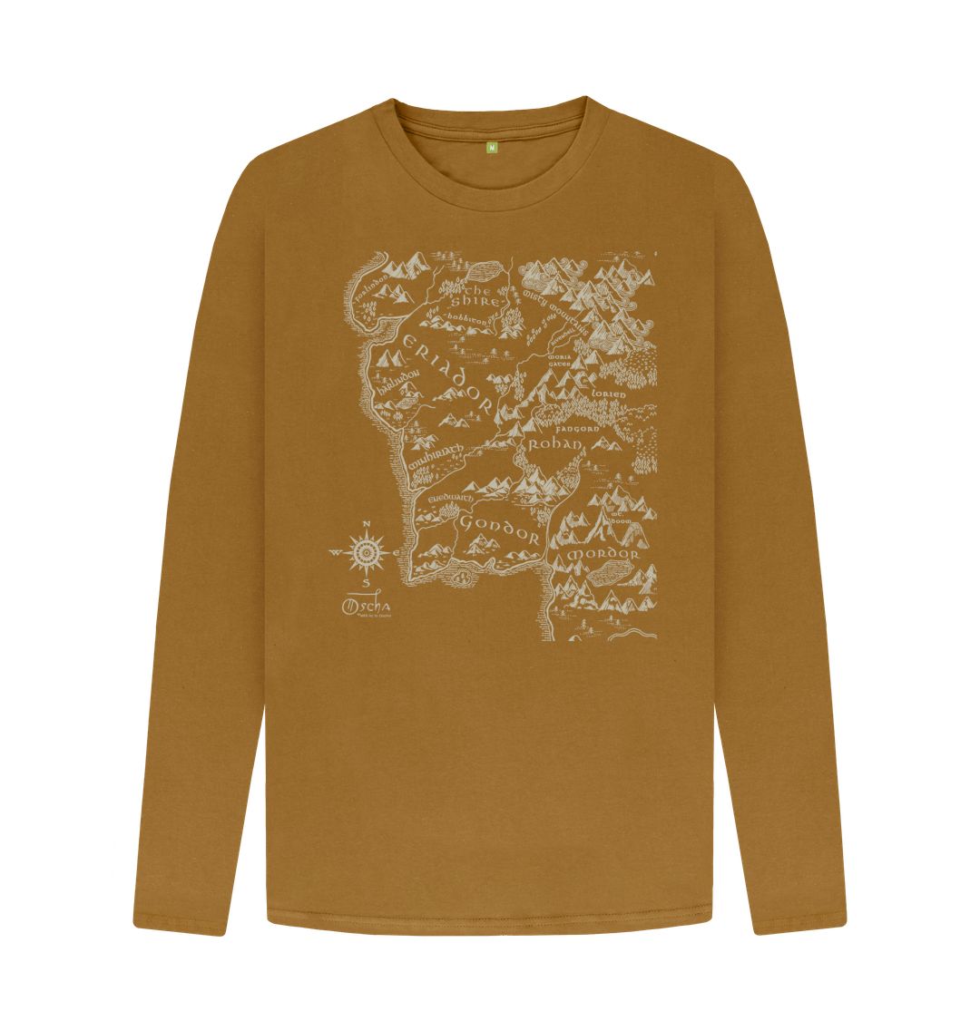 Brown Realm of MIDDLE-EARTH\u2122 Long Sleeved T-Shirt