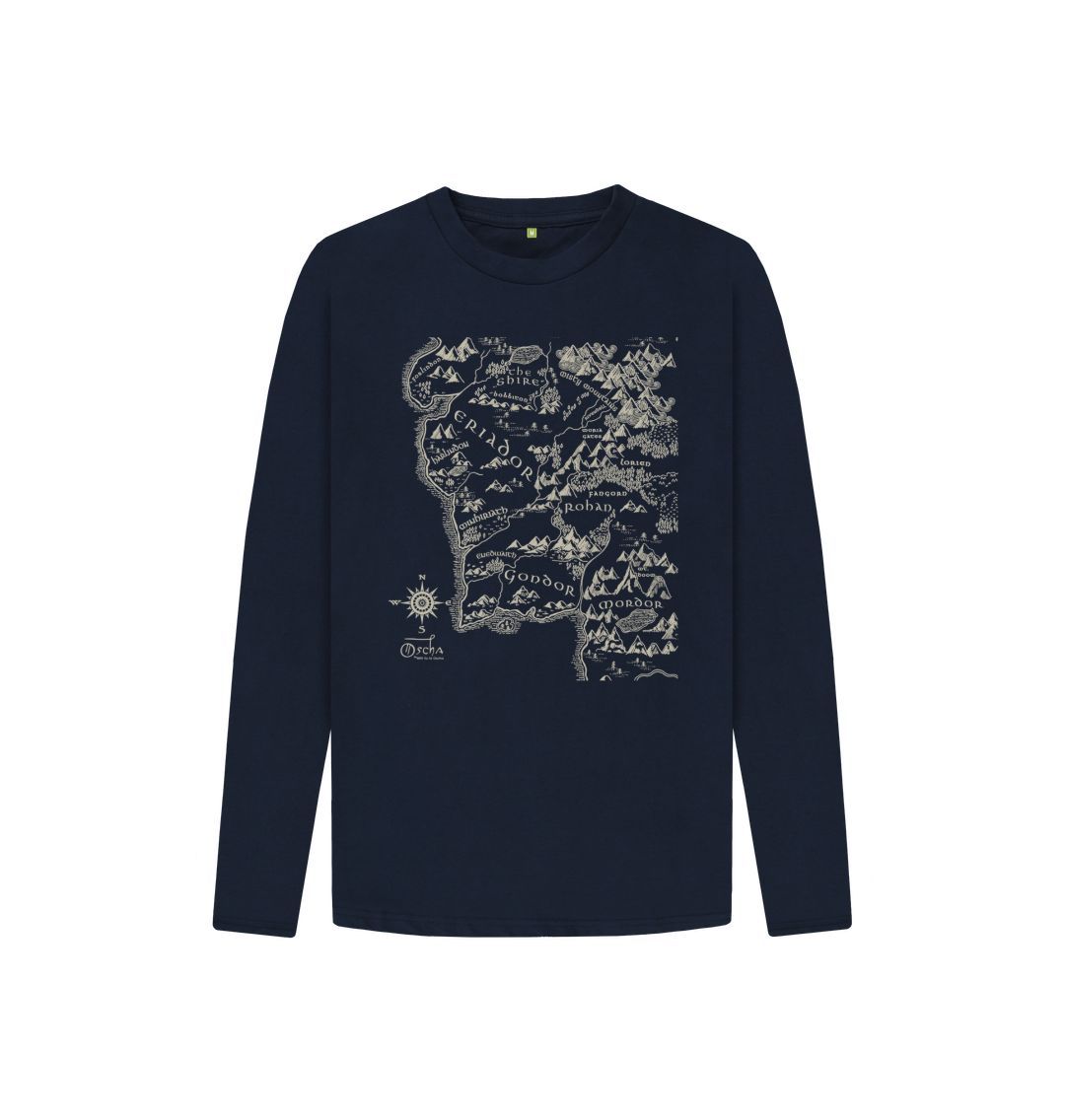 Navy Blue Realm of MIDDLE-EARTH\u2122 Kids Long Sleeved T-shirt