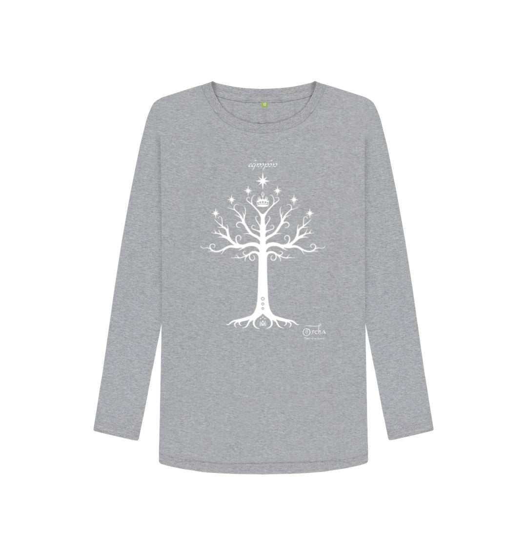 Athletic Grey Tree of GONDOR\u2122  Women's Long Sleeved T-Shirt