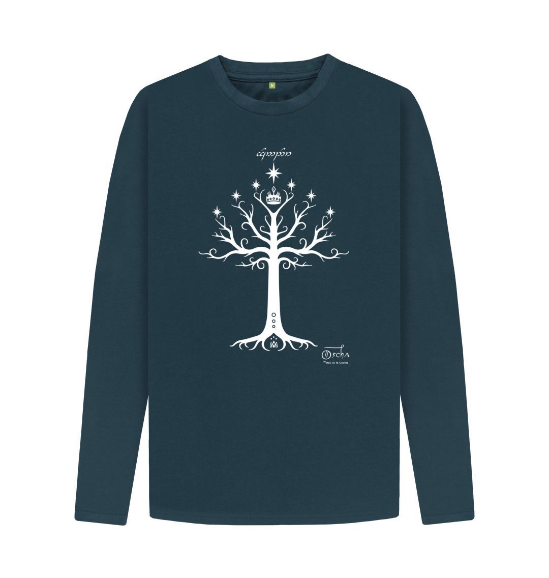 Denim Blue Tree of GONDOR Long Sleeved T-Shirt