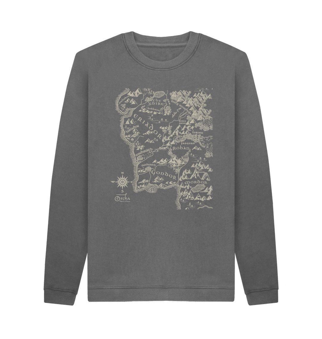 Slate Grey Realm of MIDDLE-EARTH\u2122 Crew Neck Sweater
