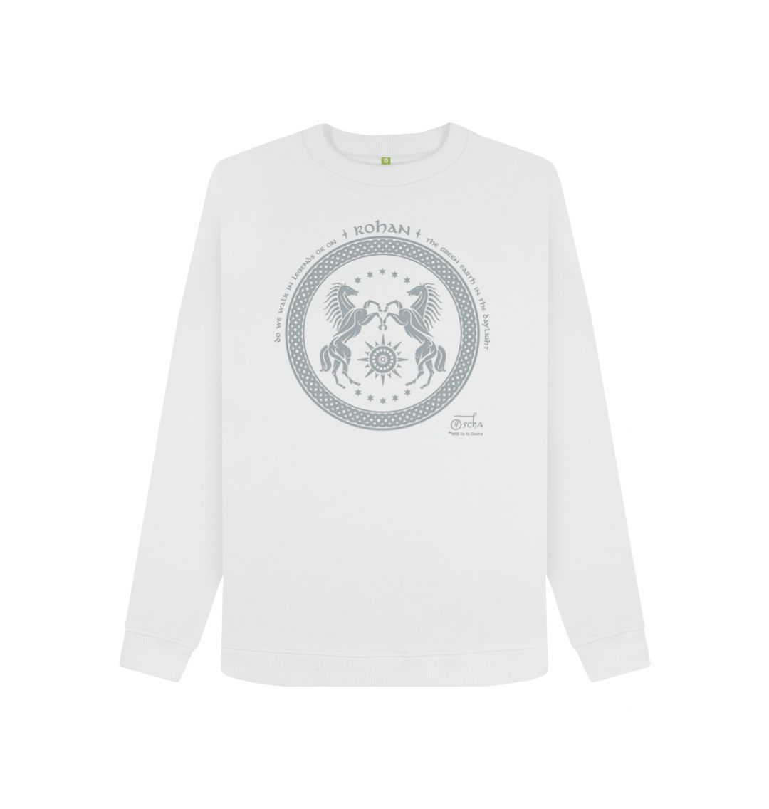 White ROHAN\u2122 Crew Neck Sweater