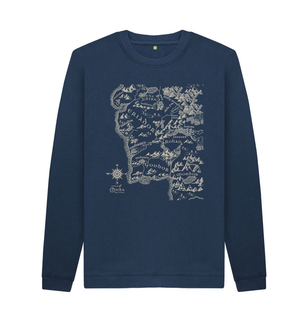 Navy Blue Realm of MIDDLE-EARTH\u2122 Crew Neck Sweater