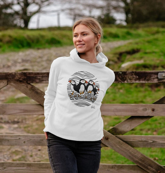 Puffins Circus Relaxed Fit Hoodie