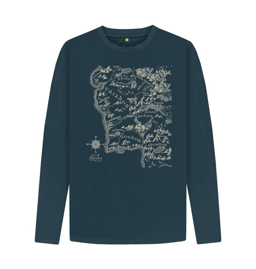 Denim Blue Realm of MIDDLE-EARTH\u2122 Long Sleeved T-Shirt