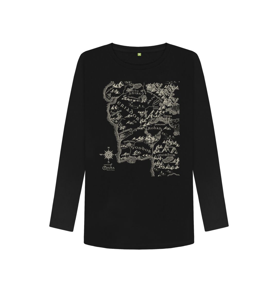 Black Realm of MIDDLE-EARTH\u2122 Women's Long Sleeved T-Shirt